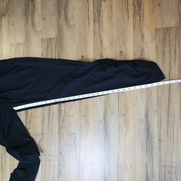 GAIAM BLACK WORKOUT PANTS WITH DRAWSTRING WAIST AND RUCHED HEM - Picture 9 of 14